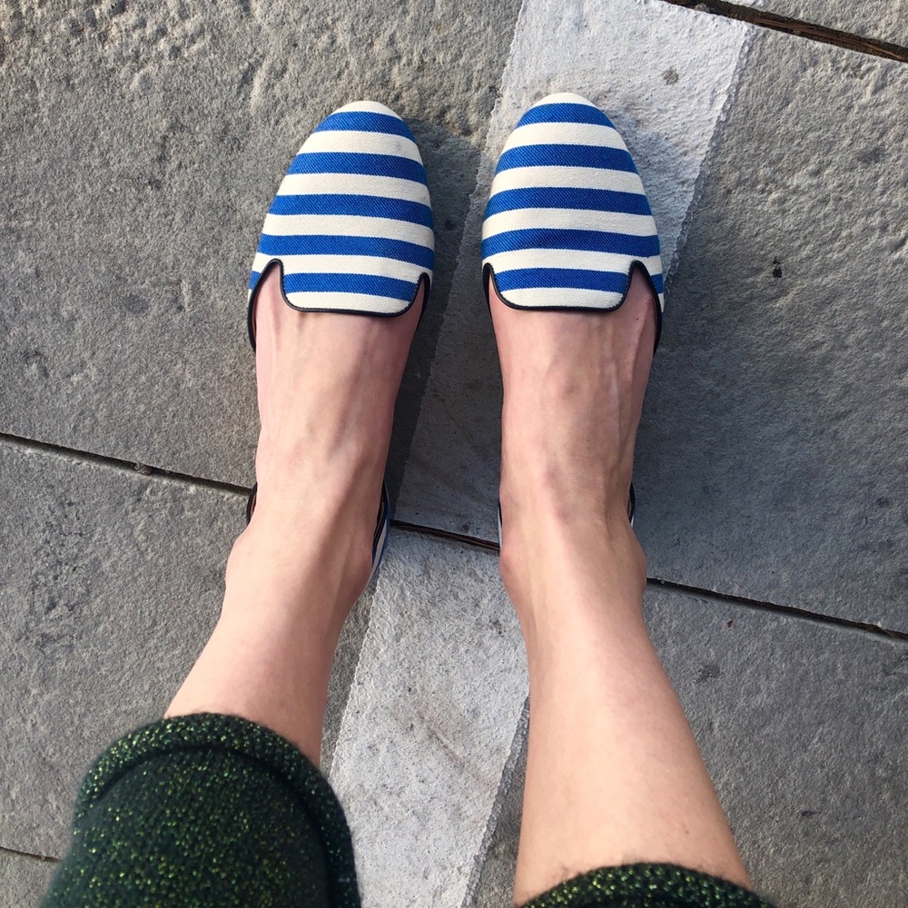 J Crew stripe flats